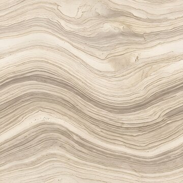 A close-up view of a mineral texture resembling sandstone with wavy layers.