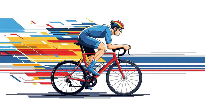 cyclist riding a bike