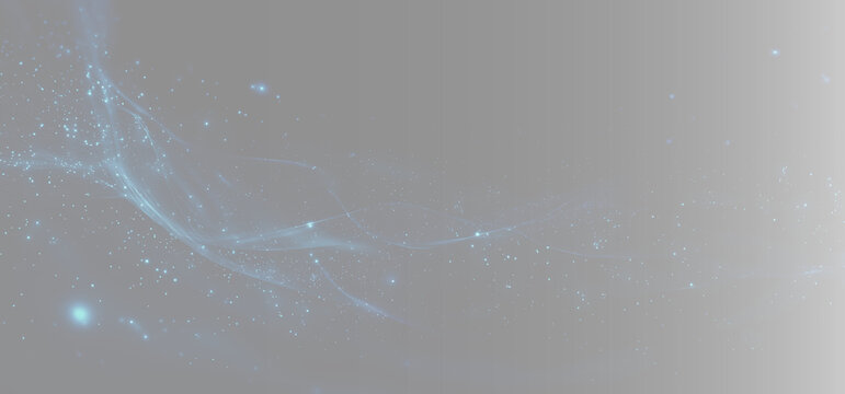 Symmetrical double cosmic stardust plexus texture, cinematic deep blue space nebula widescreen backdrop. Abstract futuristic blue particle wave overlay, twin digital data stream banners on black backg