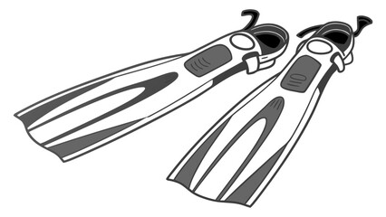 Diving Fins for Scuba Essentials © Click Return