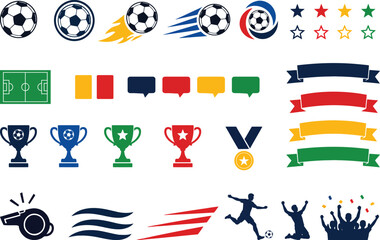 Football Elements Icon Collection © Minhaj
