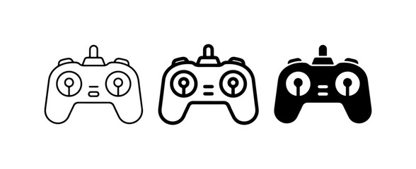 Remote Control Icons, Gamepad Vector Set, Wireless Joystick Graphics, Gaming Input Devices © Md