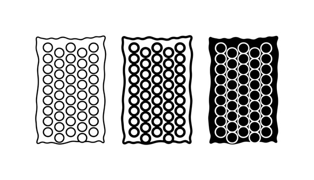 Abstract Geometric Pattern, Circular Grid Design, Minimalist Dot Matrix, Vector Elements