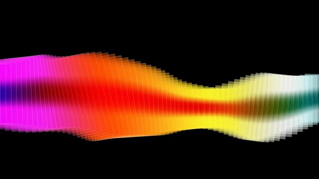 abstract rainbow waves