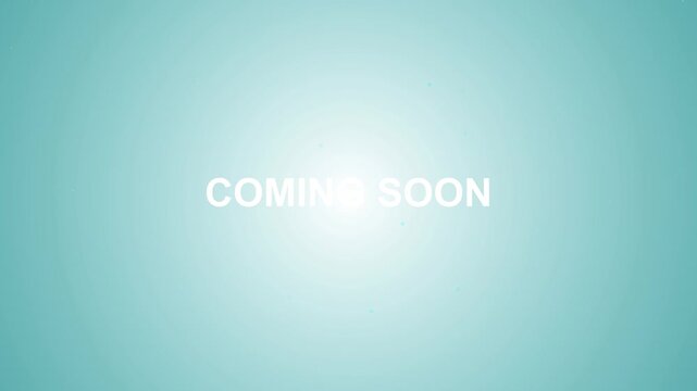 Coming Soon Reveal Animation on Cosmic Background