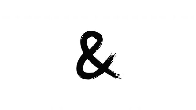 Brush Stroke Ampersand Reveal