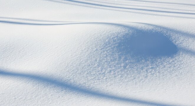 A minimalist white snowdrift features soft shadows and gentle undulating curves, creating a clean abstract winter texture for backgrounds, soft, gradient, outdoor