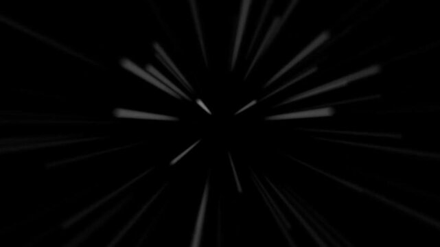 Hyper-speed light trails flying through space or digital tunnel effect