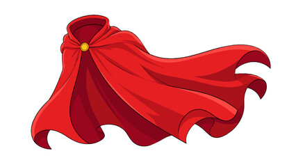 Flowing red cape cartoon vector illustration © icon_art