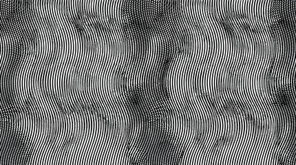Naklejka premium Abstract vector illustration featuring dense parallel line gradients creating a striking moir effect for modern graphic design