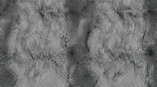 Abstract vector illustration featuring dense parallel line gradients creating a striking moir effect for modern graphic design