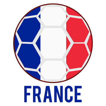 France Flag on a Soccer Ball Design as a Participant of Soccer World Championship 2026