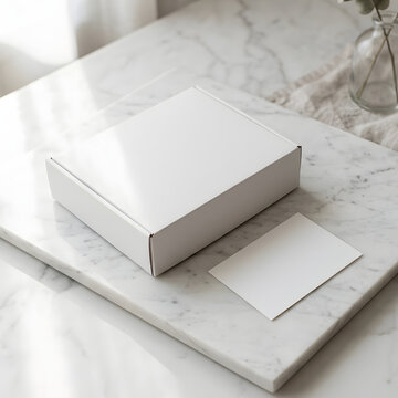 Modern minimalist white kitchen countertop with drawer.
