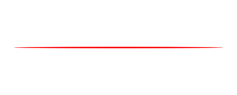 Single thin horizontal red line on a plain white background