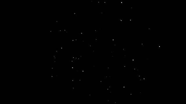 minimalist floating golden sparkles on black background for luxury abstract design (306)
