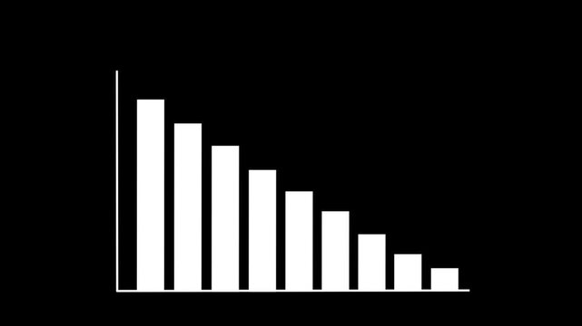 Business growth graph animation for finance and corporate videos.