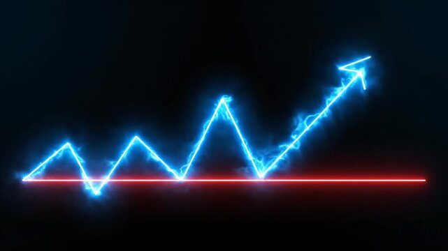 Blue EKG line transforming to red flatline