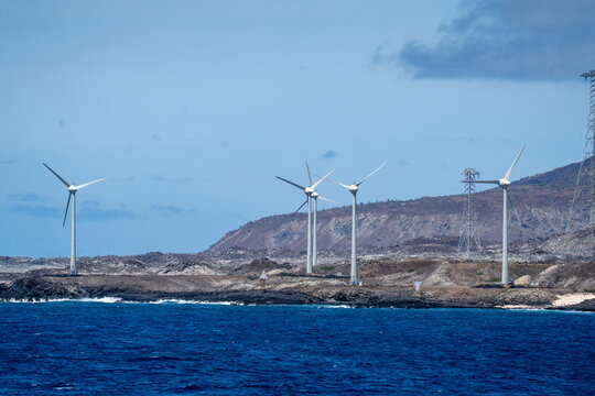 Wind turbines on Ascension Island