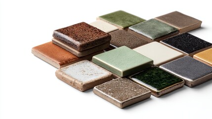 Fototapeta premium Collection of Colorful Ceramic Tiles for Interior Design.
