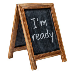 Fototapeta premium Framed mini blackboard featuring handwritten phrase 