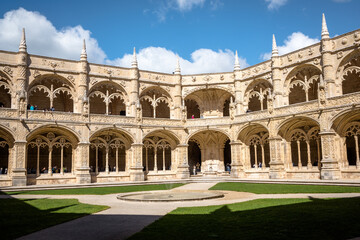 Fototapeta premium Views from the Jerónimos Monastery in the city of Lisbon, Portugal