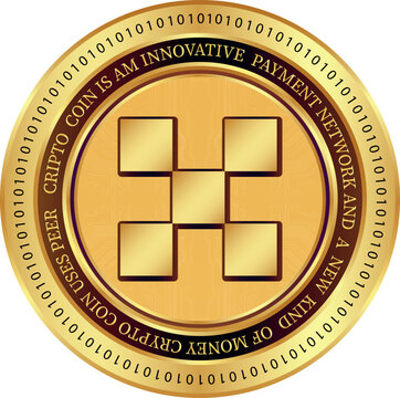 okb cryptocurrency drawings on abstract background. 3d illustrations.
