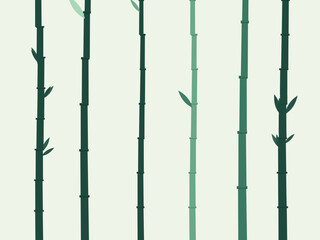 Fototapeta premium Bamboo Stalks Botanical Nature Background