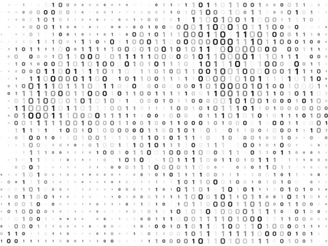 Futuristic binary code technology background coding programming