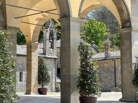 Part of the Franciscan monastery in La Verna, Italy, where St. Francis received the stigmata