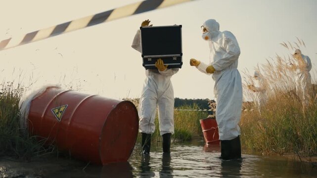 Scientists are studying the serious issue of environmental contamination from hazardous waste
