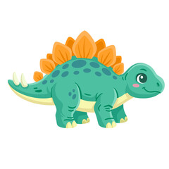 Stegosaurus Cartoon Illustration © Ramyeon