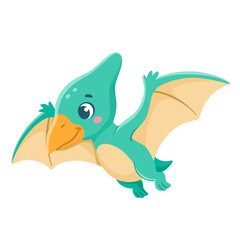 Pterodactyl Cartoon illustration © Ramyeon