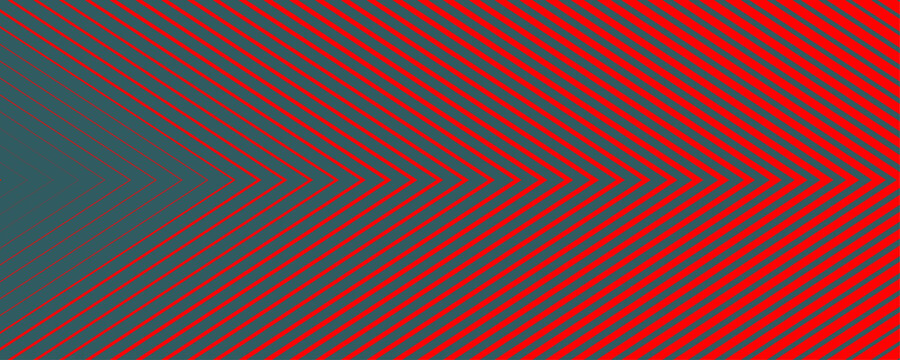 Abstract chevron pattern with diagonal red lines on a dark grey background.