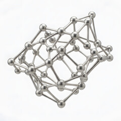 Fototapeta premium Intricate geometric wireframe structure design abstract.