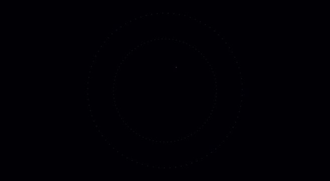Minimalist loading spinner animation with concentric rotating circles animation