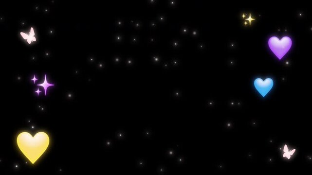 Hearts Videos Without Background Transparent Backgrounds Effect for Editor advertising video template promo commercial intro animation motion graphics business marketing brand social media ad creative