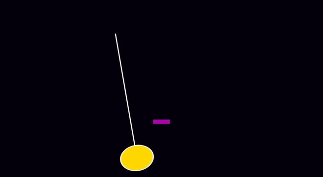 Minimalist pendulum motion with rhythmic swinging animation motion animation