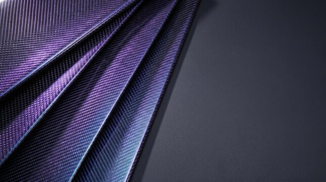 Abstract background with purple and blue carbon fiber texture, modern material and technology