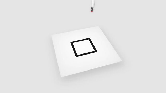 Red Circle Around Box Hand Drawn Red Marker Circle Animation Overlay 