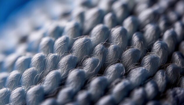 Extreme Macro Of Polyester Stable Fiber Selective Focus Shallow Depth Of Field