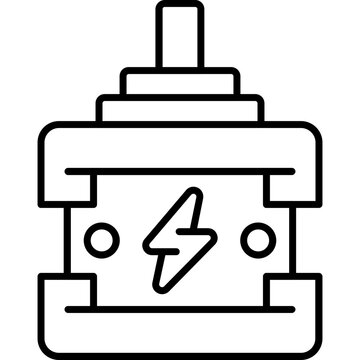 Stepper Motor Outline Icon