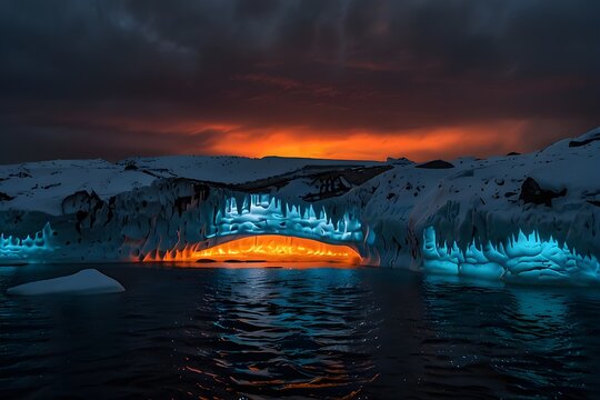 sunset in the mountains