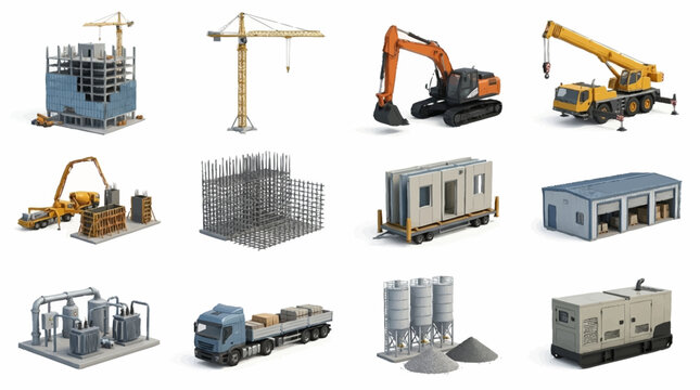Construction Equipment and Industrial Buildings Collection.