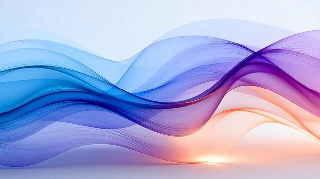 Colorful flowing abstract waves