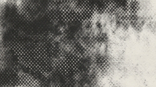 Distressed dark gray dither screen background with retro pixel grain noise texture