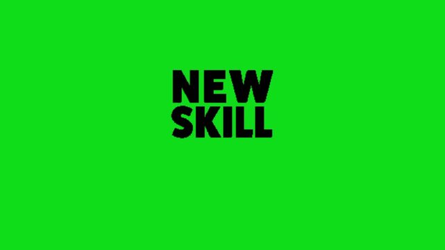 new skill animation on green screen