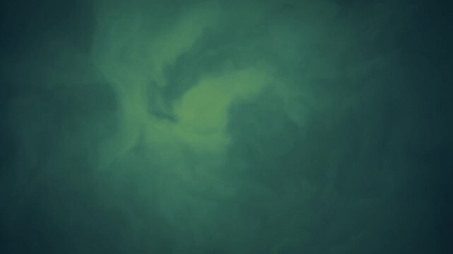 Abstract Green Fluid Swirling Background with Smooth Organic Motion