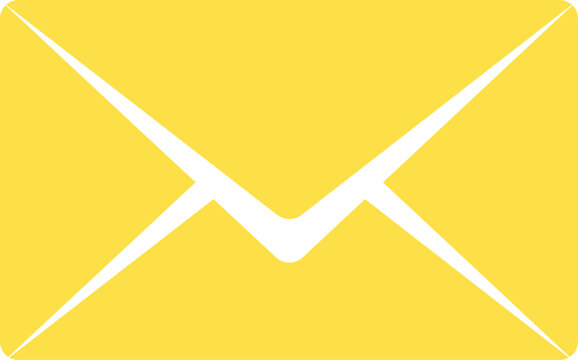 Envelope Mail Icon Isolated on White Background Flat Vector Email Illustration