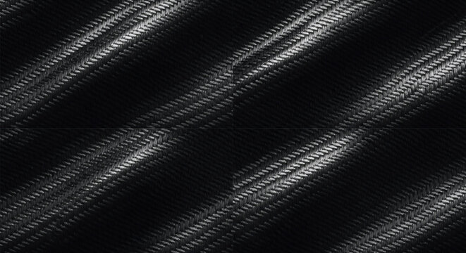 Carbon fiber tileable seamless texture featuring a high-quality weave pattern for modern industrial design and automotive engineering surface material.