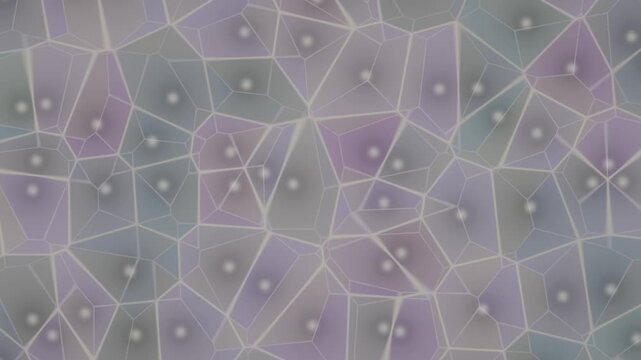 Fluid Geometric Network with Soft Pastel Gradients and Glowing Nodes